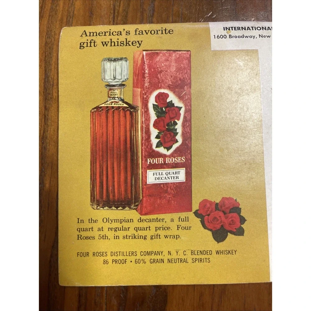 Vintage Spirits And Wine Catalog Liquor 1960‎ New York Christmas Edition Bourbon
